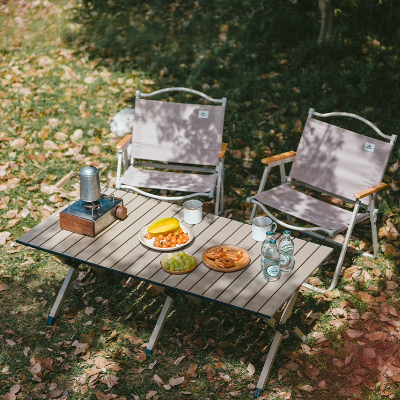 Naturehike rolovací hliníkový stolek Star Jane vel. L - světle krémový